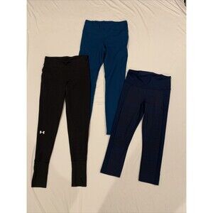 LOT of 3 - Women's Under Armour Leggings Running Athletic Yoga Pants Sz Small